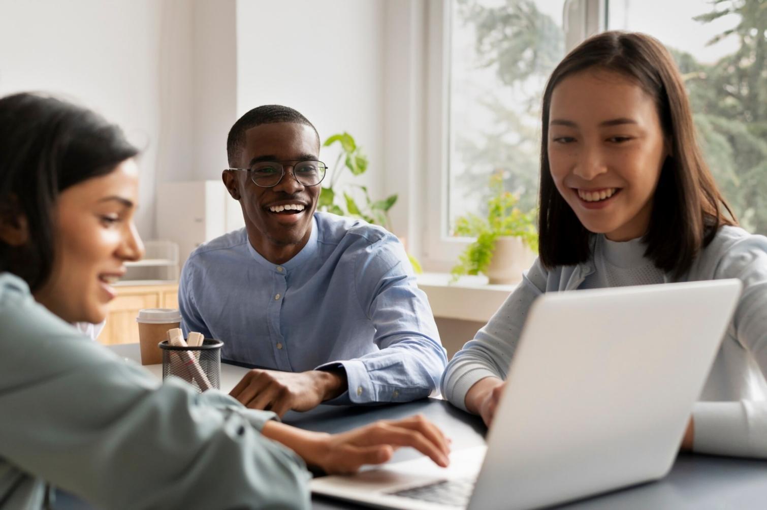 Financial analysis workspace with charts and documents